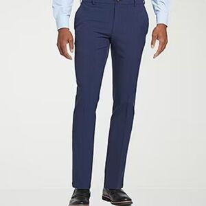 Calvin Klein Slim Fit Blue Dress Pants